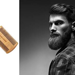 NEW! Wooden Beard Comb for Men - Sandalwood Comb With Leather Case And Gift Box