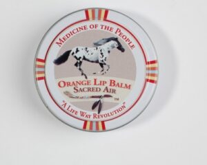 3 tins of navajo medicine of the people orange lip balm – sacred air 0.75 oz each – christmas stocking stuffer – powwow