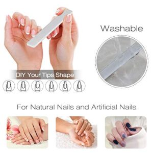 Premium Upgrade Nano Glass Nail File and Chamois Nail Buffers for Natural Nails and Acrylic Nails / All in One Step / beUakso Natural Nail Buffer and Shine Kit