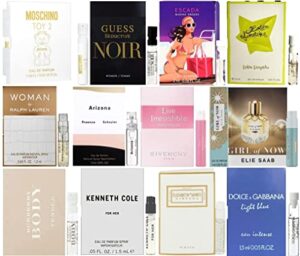high end designer fragrance sampler for women – lot x 12 perfume sample vials