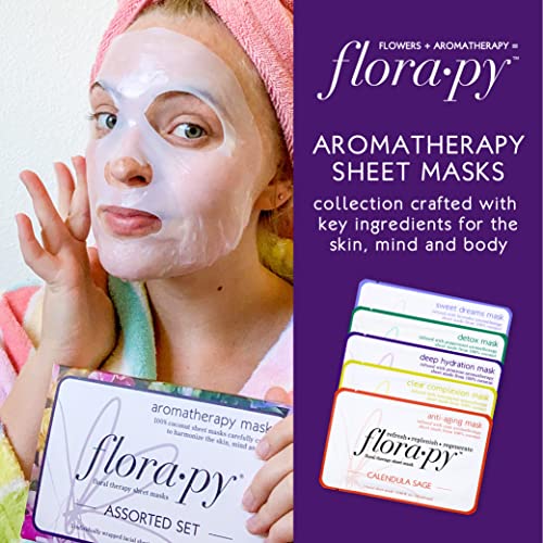 Florapy Beauty Assorted Sheet Mask Set, 5 Count