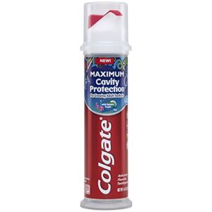colgate kids toothpaste pump, maximum cavity protection, 4.4 ounces