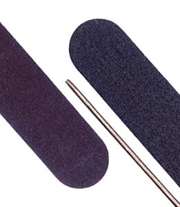 pasasfashion two way emery nail file board 180/240 grit for gel nail/acrylic nail/nail polish (no letter matte black 10 pics in)