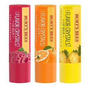 Burts Bees Red Raspberry Flavour Crystals Lip Balm, 4.53 GR