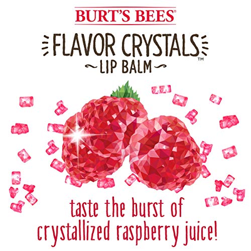 Burts Bees Red Raspberry Flavour Crystals Lip Balm, 4.53 GR