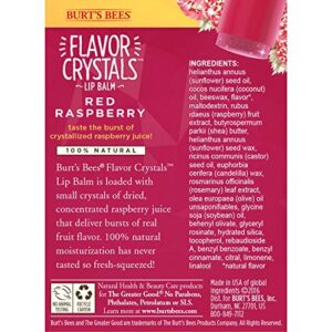 Burts Bees Red Raspberry Flavour Crystals Lip Balm, 4.53 GR