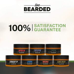 Live Bearded: Beard Butter - Tombstone - Leave in Conditioner for Beards - 3 oz. - Moisturize, Style, Condition - All-Natural Ingredients with Shea Butter - Light to Medium Hold - Made in the USA