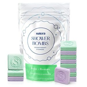 SUTERA Natural Shower Bombs - 48 Pieces 4 Scents Big Bundle