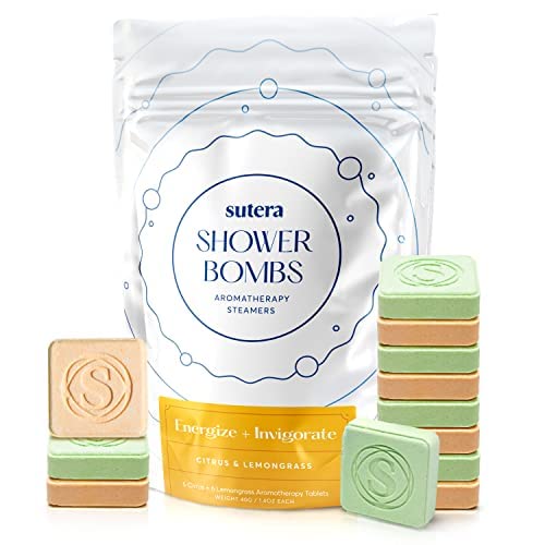 SUTERA Natural Shower Bombs - 48 Pieces 4 Scents Big Bundle