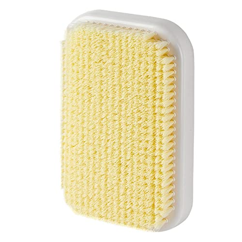 INGVY Dry Brushing Body Brush Wall Mounted Back Scrubber for Shower rubbing Exfoliating Brush Bathroom Scrub Brush Body Stain Removal Wash Clean Tools