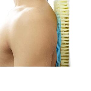 INGVY Dry Brushing Body Brush Wall Mounted Back Scrubber for Shower rubbing Exfoliating Brush Bathroom Scrub Brush Body Stain Removal Wash Clean Tools