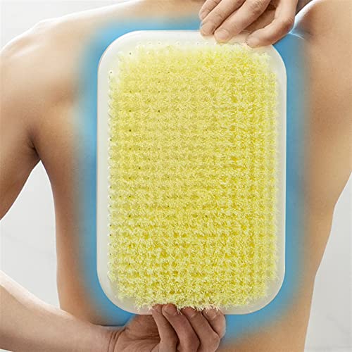 INGVY Dry Brushing Body Brush Wall Mounted Back Scrubber for Shower rubbing Exfoliating Brush Bathroom Scrub Brush Body Stain Removal Wash Clean Tools