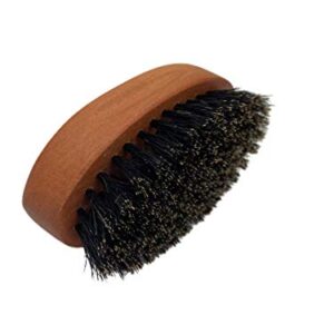 G.B.S Men Beard & Mustache Brush 100% Boar bristle Wooden Handle Brush for Perfect Grooming & Soften Facial Hair Professional Beard Brush for Super-Stylish Beard, Adds Shine