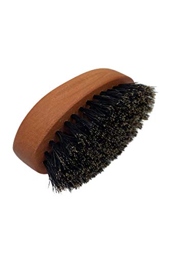 G.B.S Men Beard & Mustache Brush 100% Boar bristle Wooden Handle Brush for Perfect Grooming & Soften Facial Hair Professional Beard Brush for Super-Stylish Beard, Adds Shine