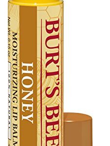 Burt's Bees 100% Natural Moisturizing Lip Balm, Honey with Beeswax - 1 Tube, 0.15 Ounce