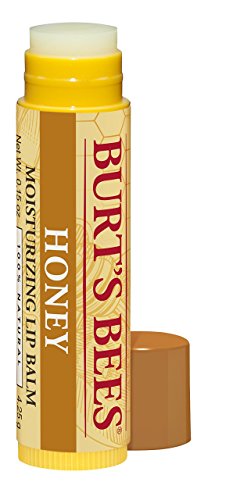 Burt's Bees 100% Natural Moisturizing Lip Balm, Honey with Beeswax - 1 Tube, 0.15 Ounce