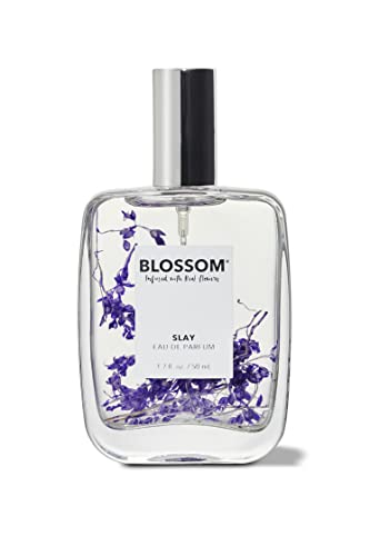 Blossom Unisex Eau De Parfum, Cruelty Free and Vegan, Plant-based Perfume Spray, Infused with Real Flowers, Made in USA, 1.7oz, Slay