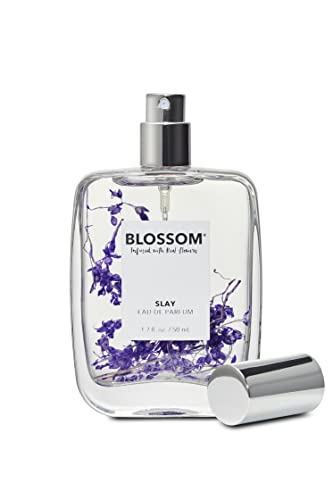 Blossom Unisex Eau De Parfum, Cruelty Free and Vegan, Plant-based Perfume Spray, Infused with Real Flowers, Made in USA, 1.7oz, Slay