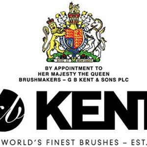Kent 82T 4" Graphite Folding Pocket Comb for Men, Fine Tooth Hair Comb Straightener for Everyday Grooming Styling Hair, Beard or Mustache, Use Dry or with Balms, Saw Cut Hand Polished, Made in England