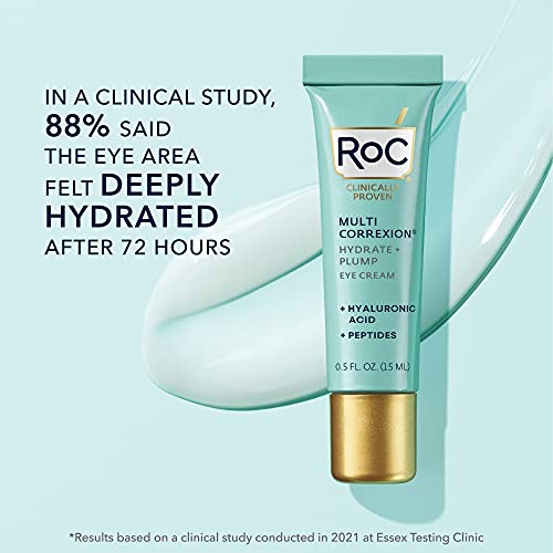 RoC Multi Correxion Hyaluronic Acid Anti Aging Under Eye Cream for Puffiness & Dark Circles (.5 OZ) Retinol Capsules (7 CT), Fragrance & Paraben Free Skin Care for Women & Men