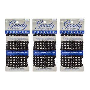 goody ouchless hair forever women’s braided elastics, 3 count (pack of 1)