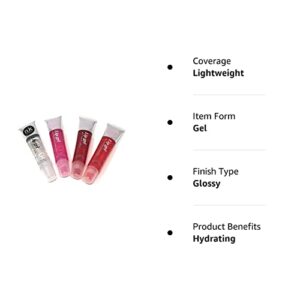 4 Pack Nicka K Lip Gel (CLEAR, STRAWBERRY, CHERRY, BUBBLE GUM)