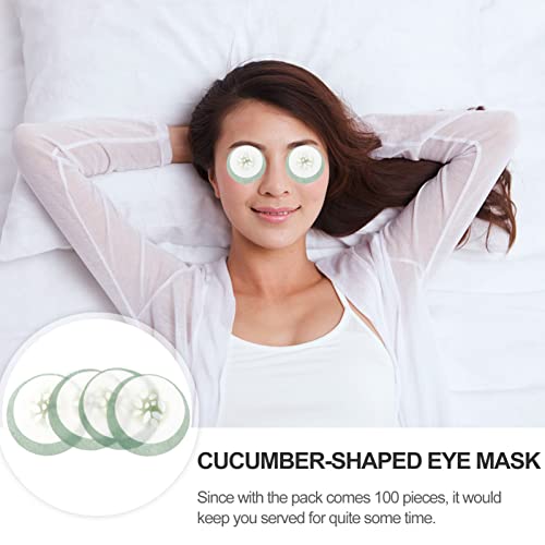 Uonlytech 100pcs Disposable Eye Pads Cucumber Eye Pads Skin Care Eye for Reduce Dark Circles