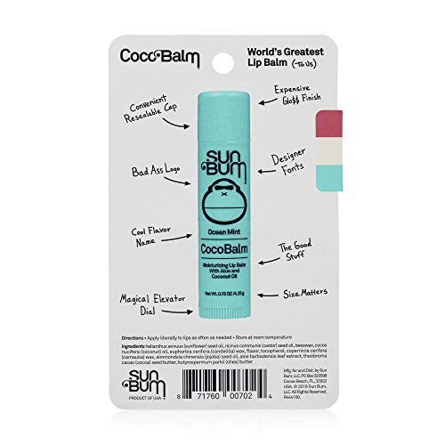 Sun Bum Cocobalm Lip Balm Variety Pack | Hydrating with Aloe | Hypoallergenic, Paraben Free, Silicone Free | 0.15oz Stick | 3 Flavor Variety Pack