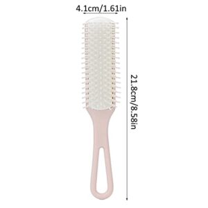 3pcs Hair Brush Comb Set, Hair Styling Easy Detangling Different Color Comfortable Handle Hair Styling Tool Kit ABS Material For Home Hair Salon Women Men Kid