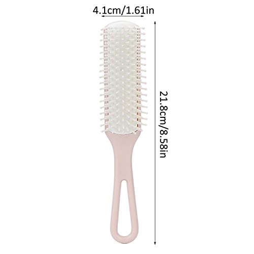 3pcs Hair Brush Comb Set, Hair Styling Easy Detangling Different Color Comfortable Handle Hair Styling Tool Kit ABS Material For Home Hair Salon Women Men Kid