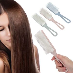 3pcs Hair Brush Comb Set, Hair Styling Easy Detangling Different Color Comfortable Handle Hair Styling Tool Kit ABS Material For Home Hair Salon Women Men Kid