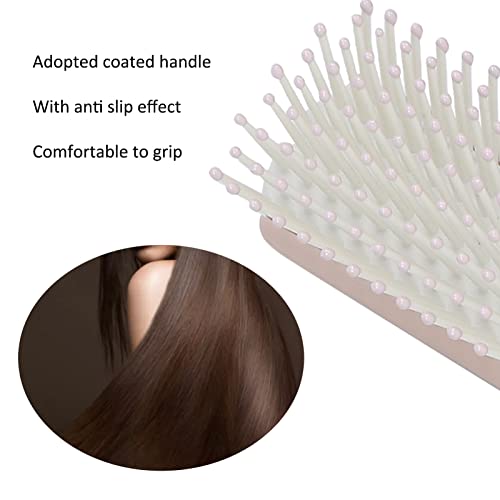 3pcs Hair Brush Comb Set, Hair Styling Easy Detangling Different Color Comfortable Handle Hair Styling Tool Kit ABS Material For Home Hair Salon Women Men Kid