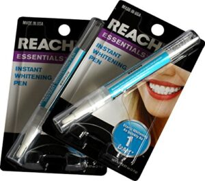 reach 2 pack – essentials instant teeth ning pen white 0.14 ounce (pack of 2)