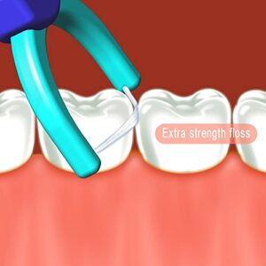 T.Smile Evolutionary Clean Dental Flossers, Kit of Refills Plus Mid-Length Handles, 3 Handles + 50 Extra-Strength Refills + 50 T-Tension Refills