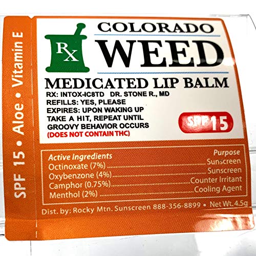 Colorado Weed Prescription SPF15 Lip Balm