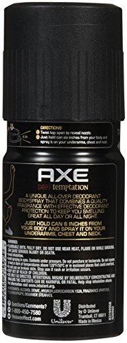 AXE Body Spray for Men - Dark Temptation - 4 oz - 2 pk