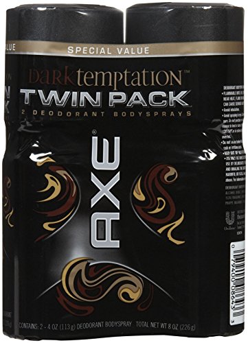 AXE Body Spray for Men - Dark Temptation - 4 oz - 2 pk