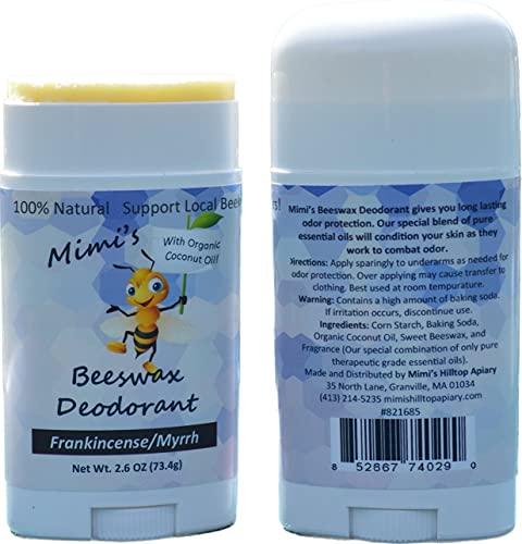 Mimi's Beeswax Deodorant Frankincense and Myrrh, 2 pack