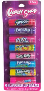 candy shop lip balm – 8 candy flavored lip balms