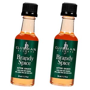 clubman reserve – brandy spice after shave lotion 1.7 fl. oz x 2 packs