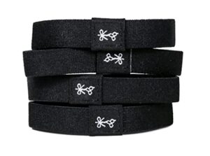 the black ties – hair ties for guys | superior, no-rip, no-slip hair ties for all hair types