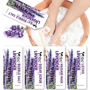 spa pedicure kit, pedicure foot soak kit foot spa treatment at home pedicure foot care kit 4 in 1 with foot soak bath salt foot scrub lotion for dry cracked feet
