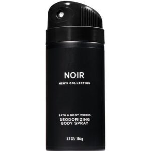 Bath and Body Works Noir Men's Collection 3 Piece Set Includes 3.7 oz Deodorizing Body Spray, 8 oz Ultra Shea Body Cream, 10 oz 2-IN-1 Hair & Body Wash