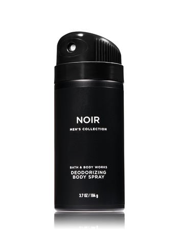 Bath and Body Works Noir Men's Collection 3 Piece Set Includes 3.7 oz Deodorizing Body Spray, 8 oz Ultra Shea Body Cream, 10 oz 2-IN-1 Hair & Body Wash