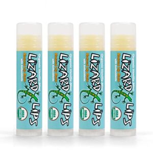lizard lips usda certified organic lip balm (vanilla mint)