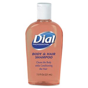 dial professional 04014 body & hair care peach scent 7.5oz flip-cap bottle 24/carton
