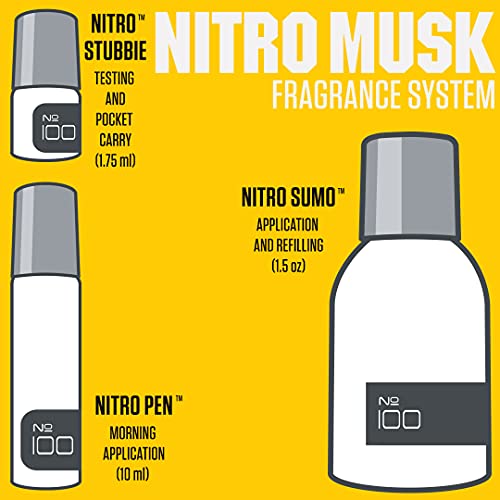 5 Popular Original Nitro Musk Creations, Creed Aventus for Men, Oud Wood, Tobacco Vanille, Creed Green Irish Tweed, & Bleu de Cologne, Cologne Samples, Concentrated Oil Cologne, by Musk & Hustle