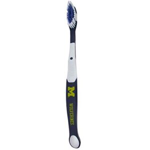 Siskiyou Sports NCAA Michigan Wolverines Unisex Travel Set Toothbrush and Travel Case, White, One Size