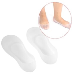 Silicone Socks, 1Pair Silicone Moisturizing Socks Comfortable and Reusable Moisturizing Gel Socks for Women Men Dry Cracking Skin (L)