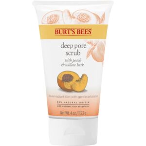 Burt's Bees Face Essentials 4pc. Fall Gift Set - Deep Cleansing Cream, Deep Pore Scrub, Hydrating Overnight Mask & Vanilla Bean Lip Balm